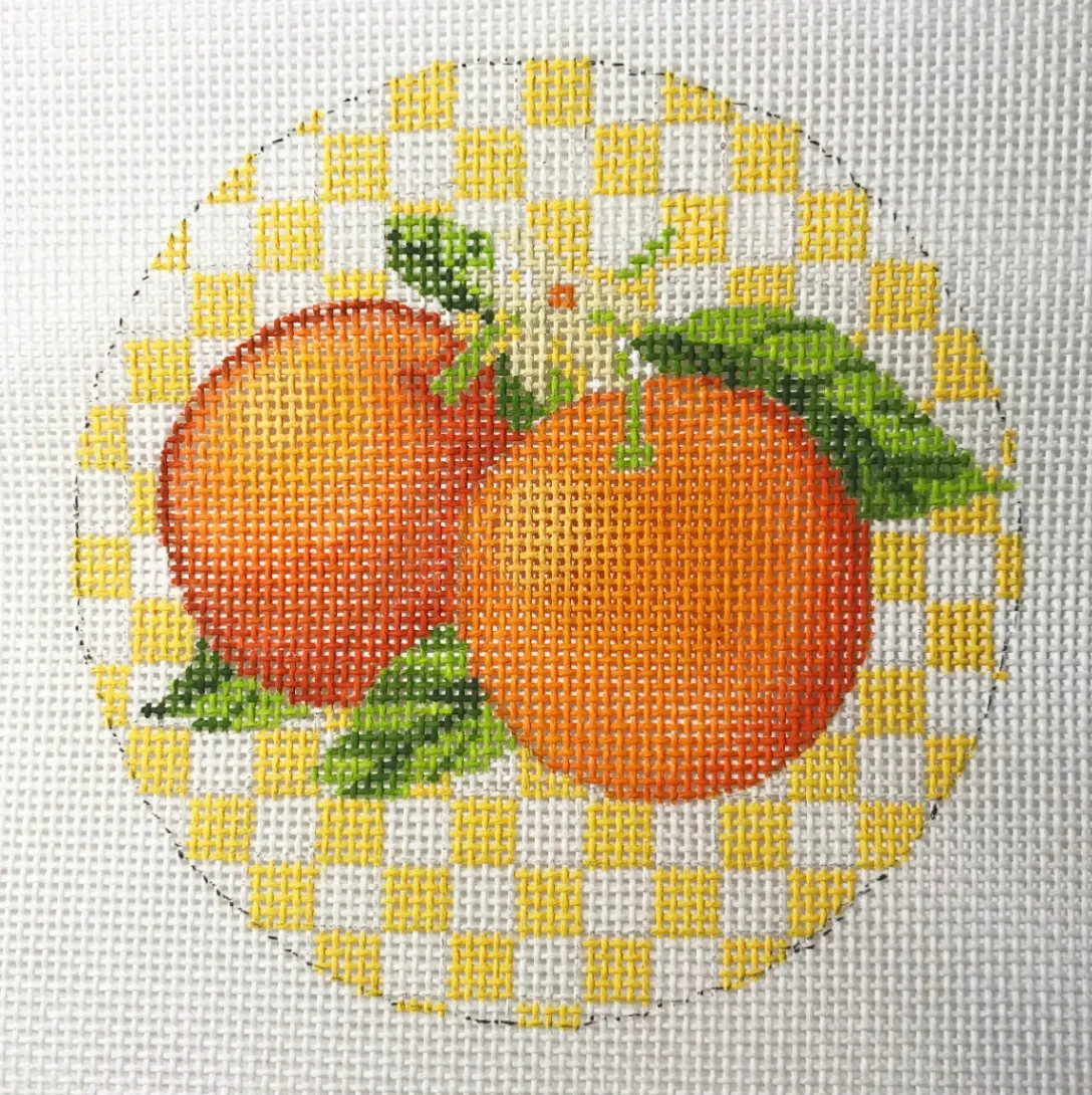 22-251 Oranges on Checks Round