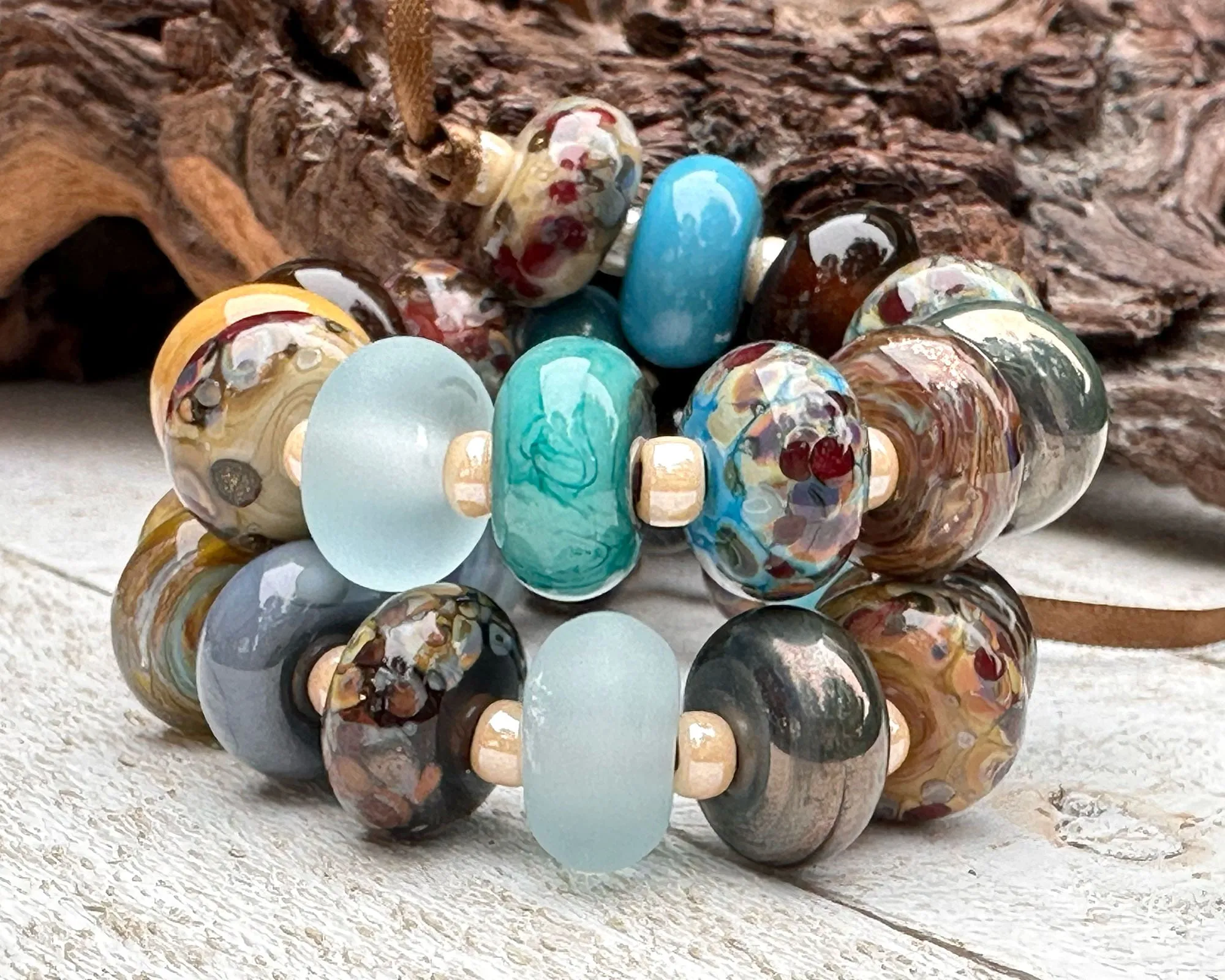 28 Earth & Sky Lampwork Beads Set SRA