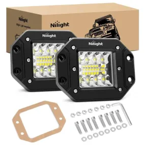 4.8 Inch 42W Flush Mount Spot Flood Led Work Lights (Pair)
