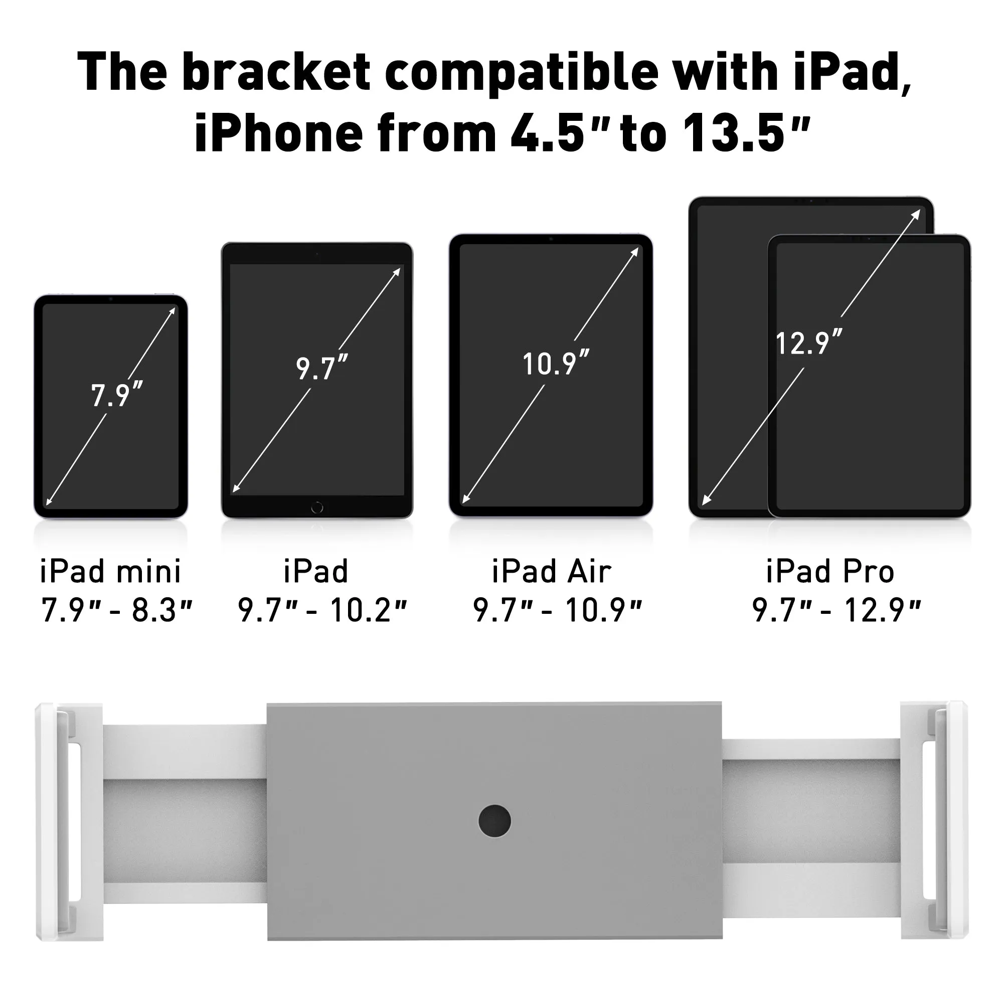 AboveTEK iPad Holder Fits for 4.5"-13.5" Tablet (Holder Only) - (TA-5)