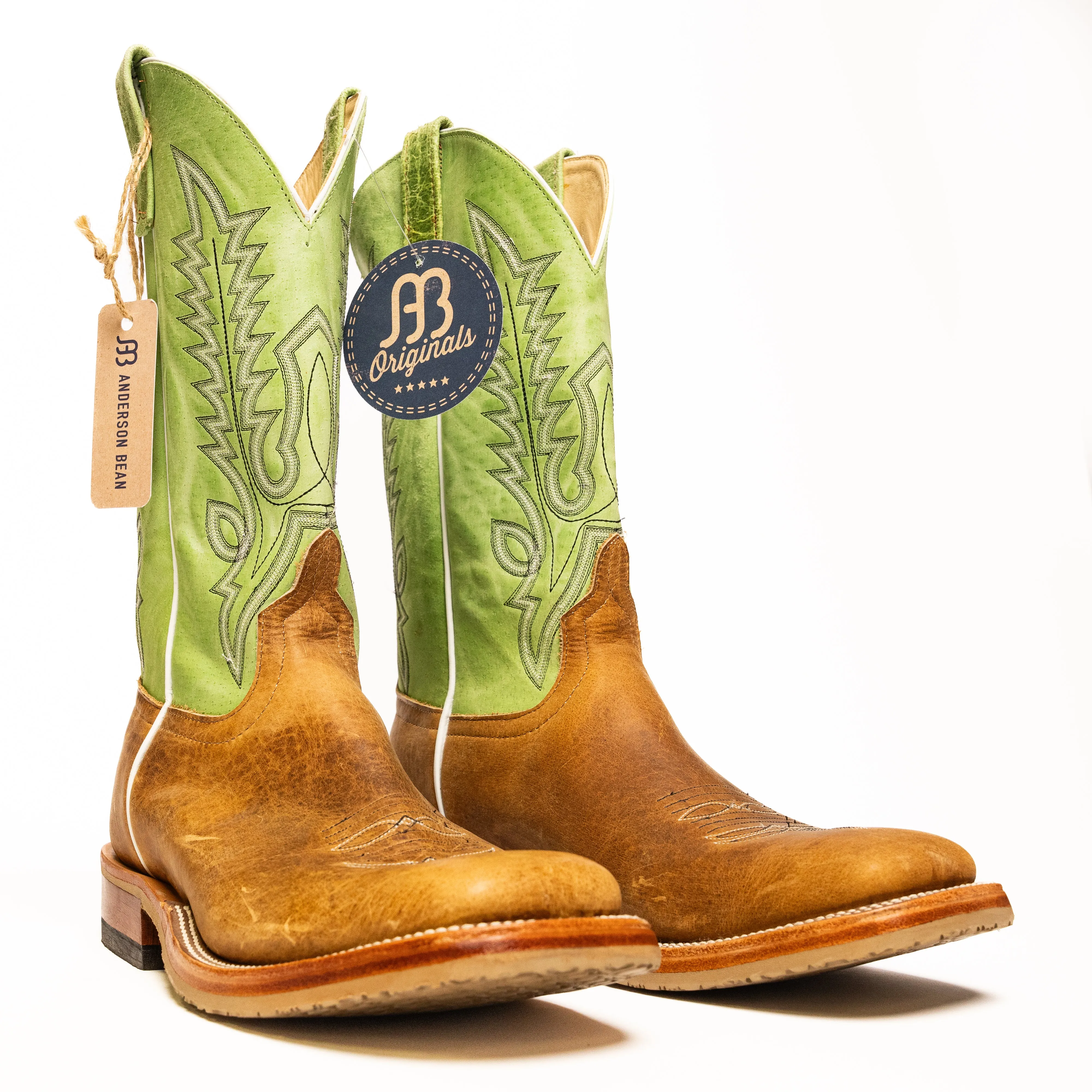 Anderson Bean American Distressed Buffalo with Green Luster Top