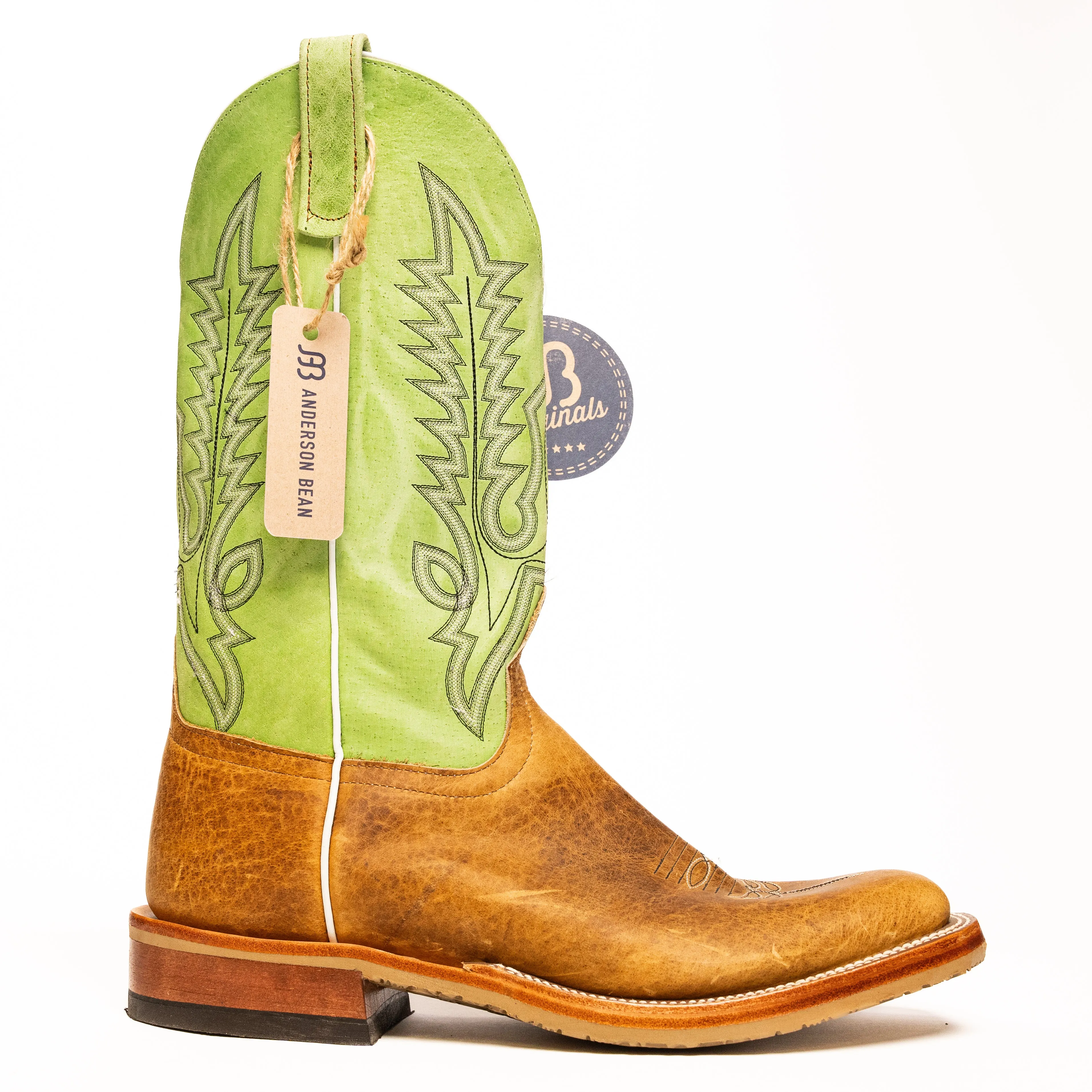 Anderson Bean American Distressed Buffalo with Green Luster Top