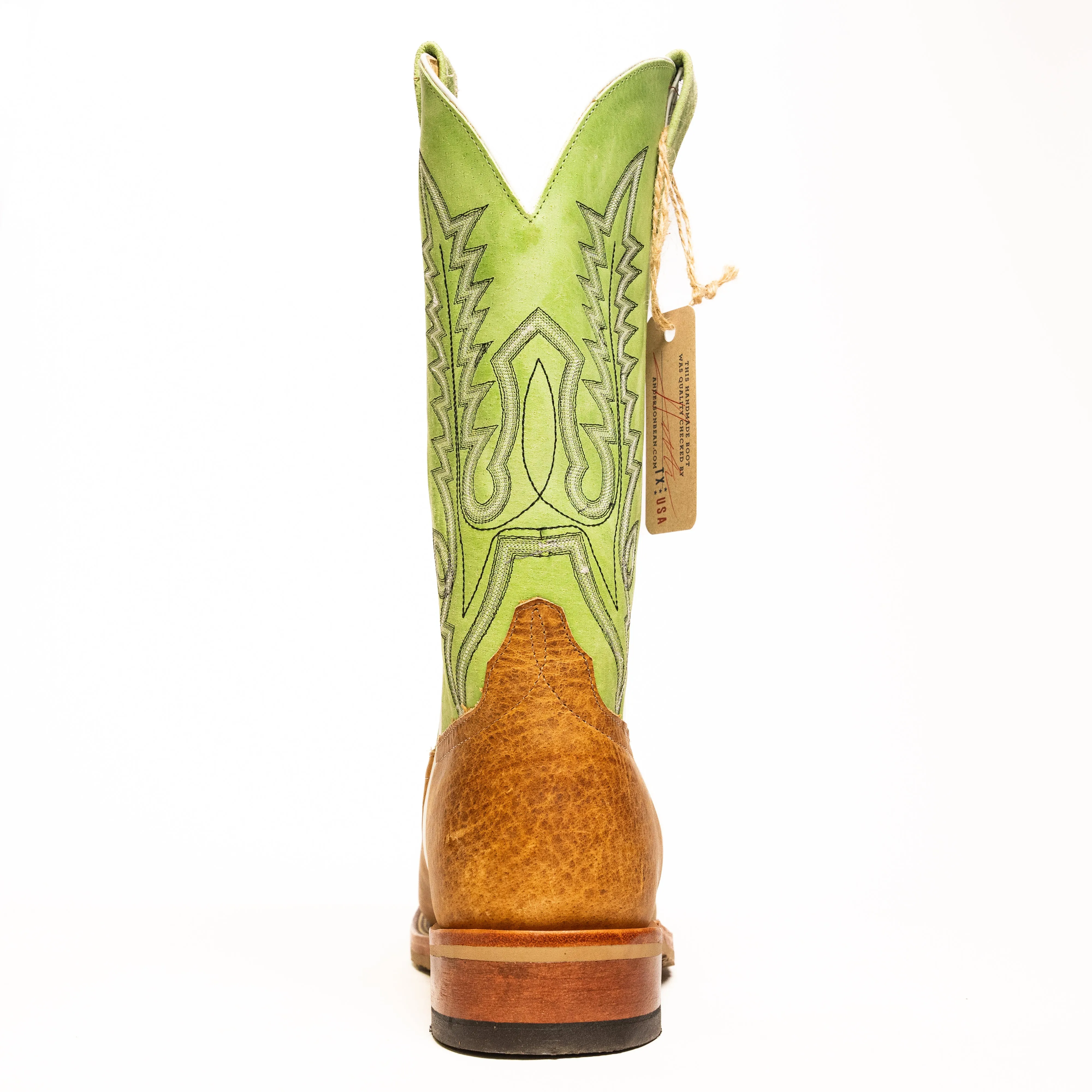 Anderson Bean American Distressed Buffalo with Green Luster Top