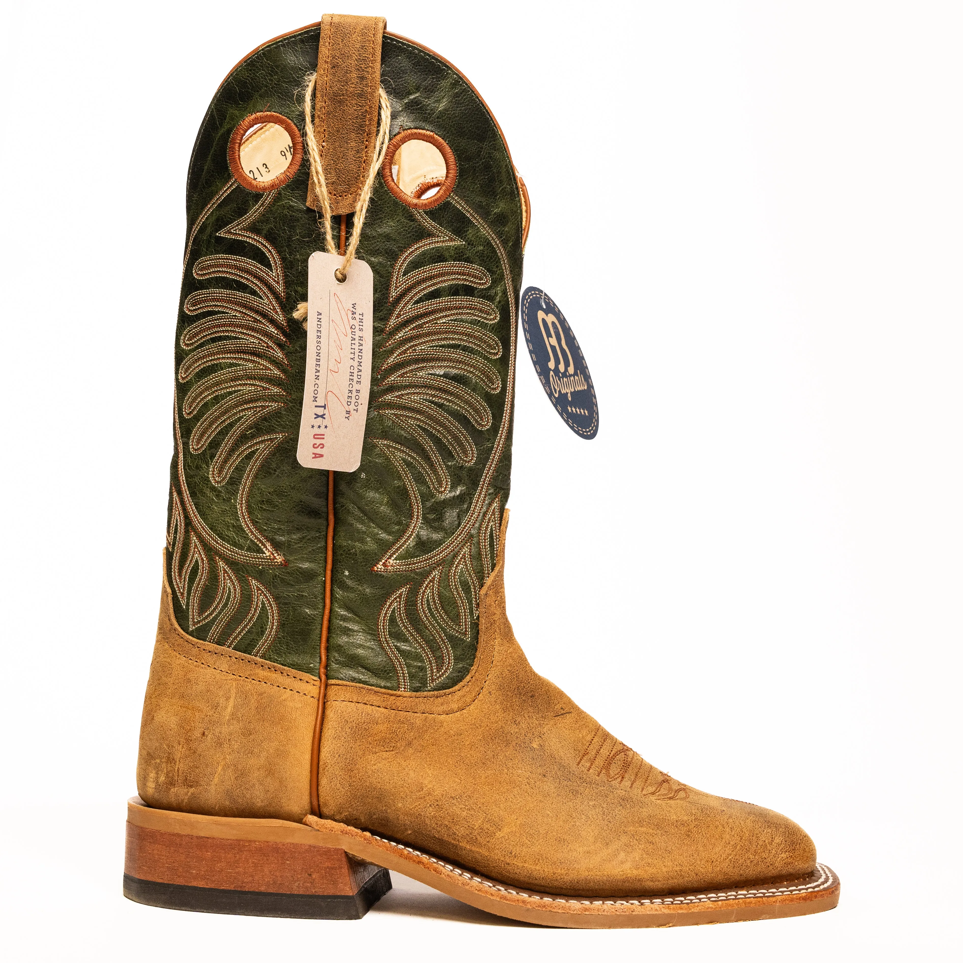 Anderson Bean Sand Angry Elk with Emerald Explosion Top