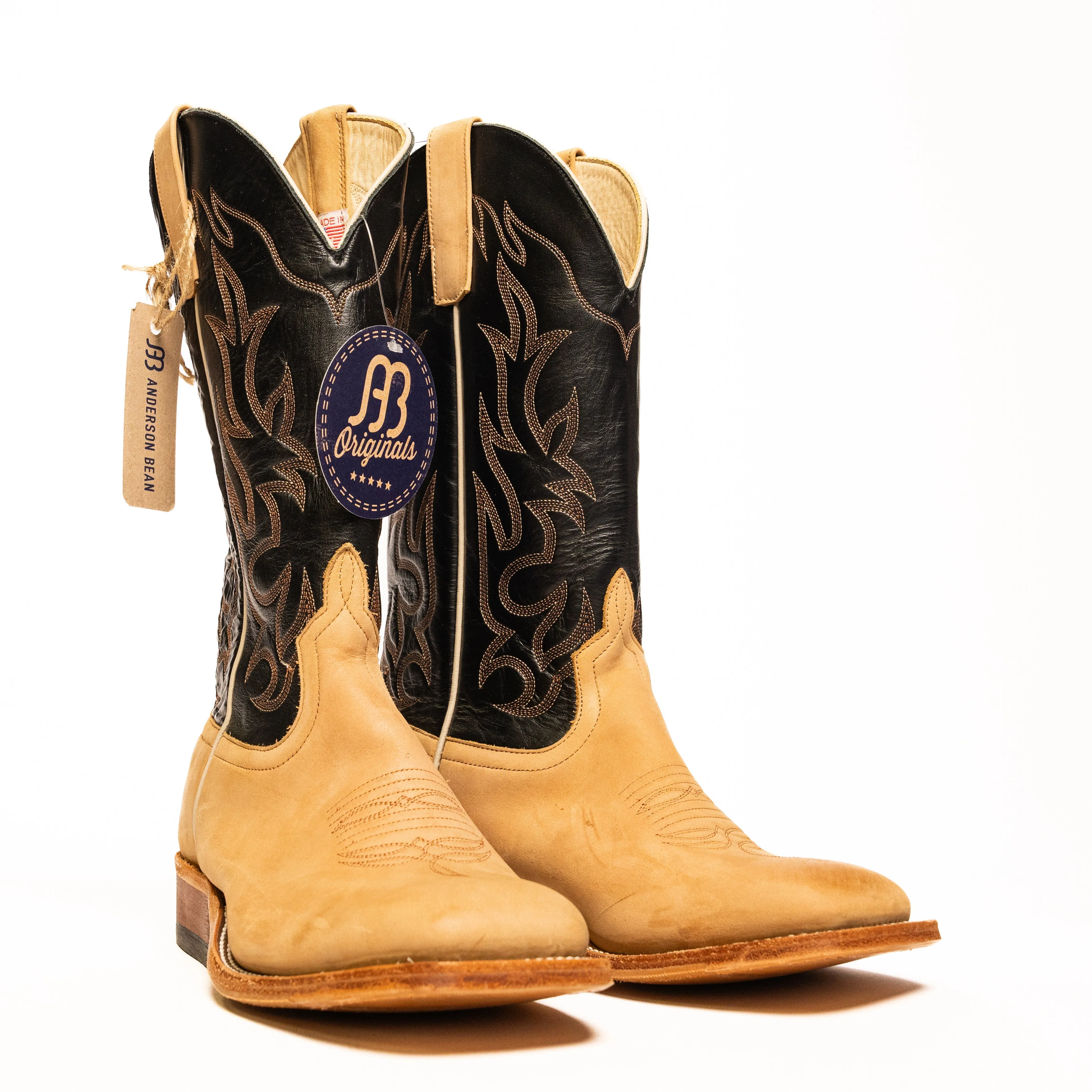 Anderson Bean Tan Crazy Horse with Black Glove Top