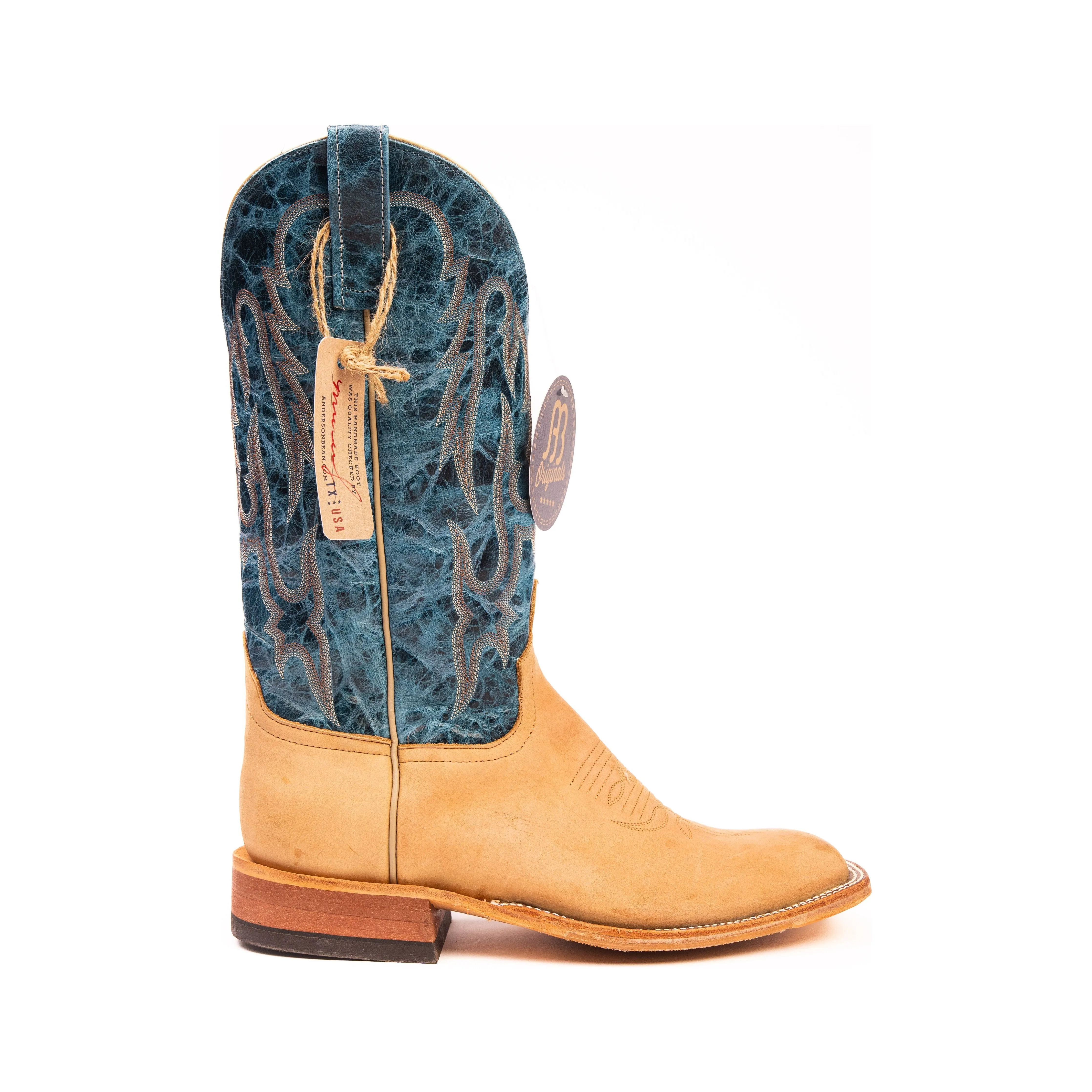 Anderson Bean Tan Crazyhorse with Royal Top