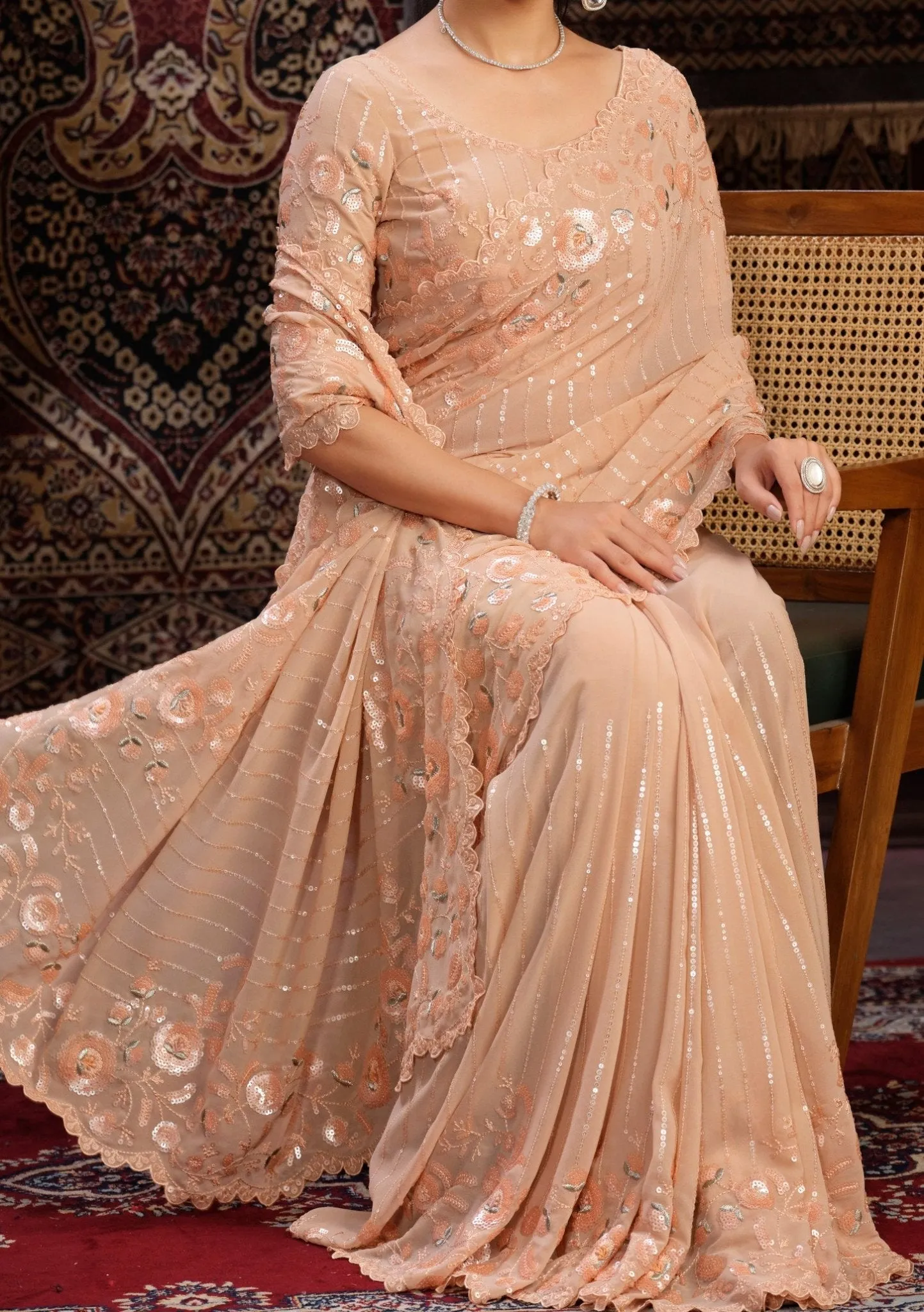 Arya Designer Swarna Heavy Party Wear Saree
