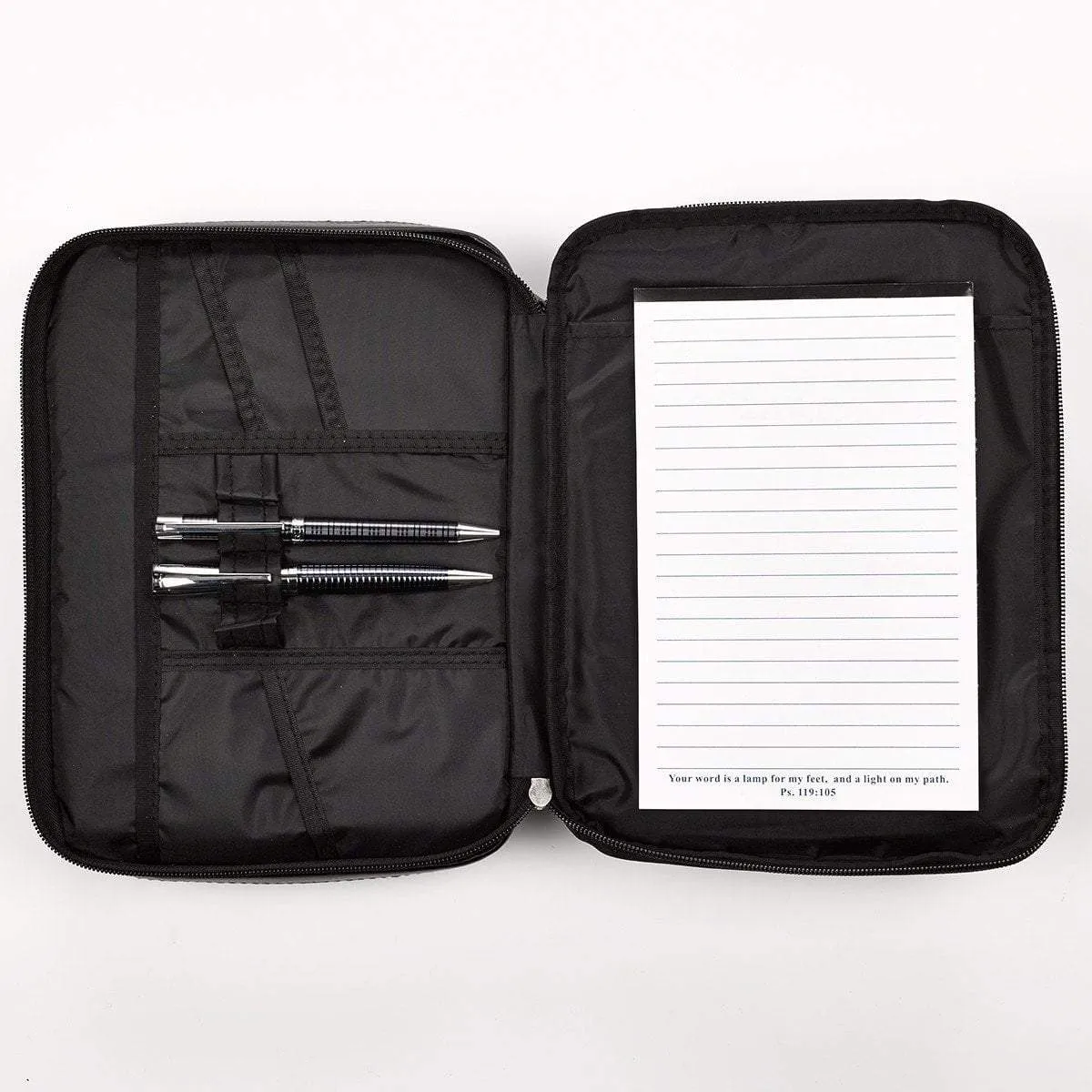 Black Two-Fold Bible Cover Organizer