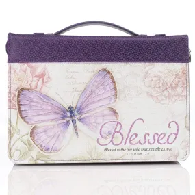 Blessed Bible Cover In Purple