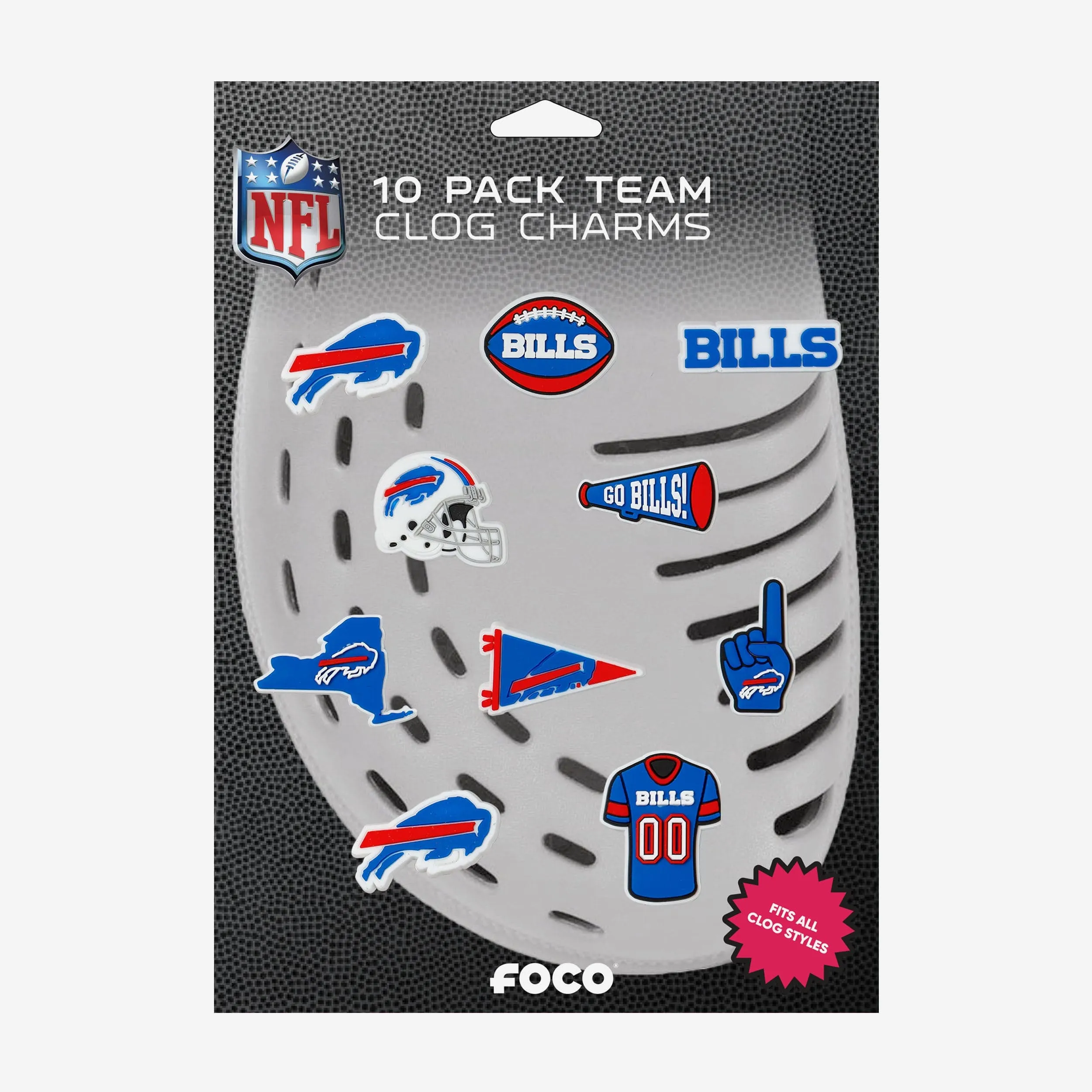 Buffalo Bills 10 Pack Team Clog Charms