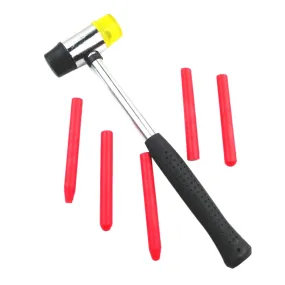 Car Pit Repair Tools 1pc Mini Rubber Hammer 5pcs Concave Leveling