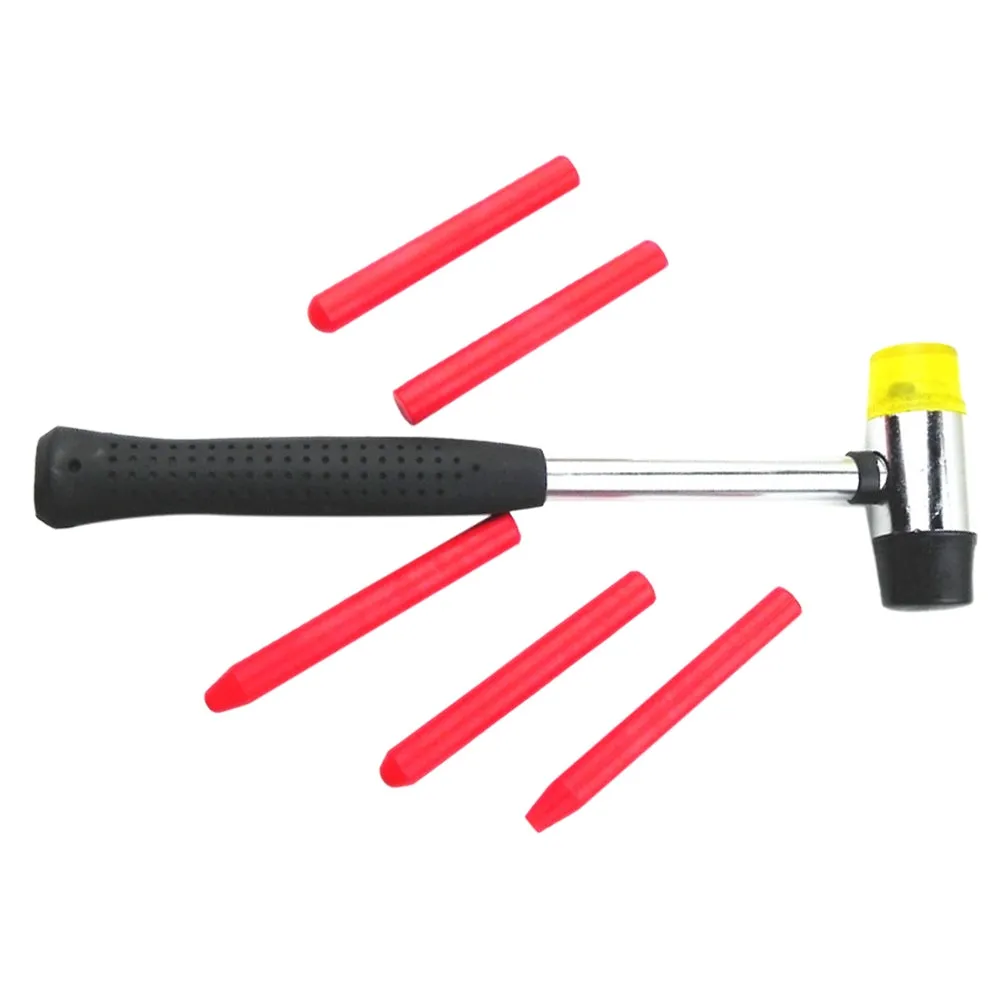 Car Pit Repair Tools 1pc Mini Rubber Hammer 5pcs Concave Leveling
