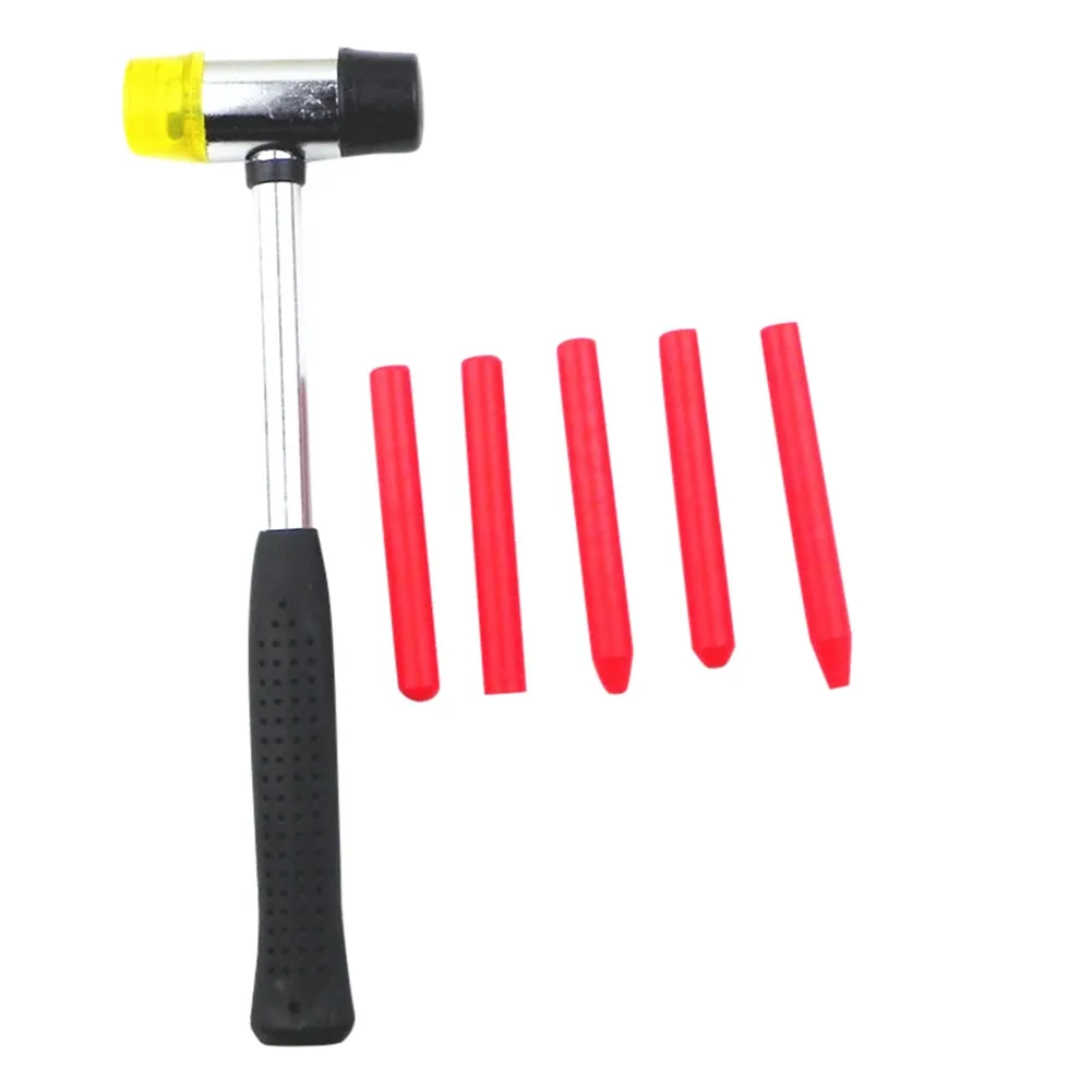 Car Pit Repair Tools 1pc Mini Rubber Hammer 5pcs Concave Leveling