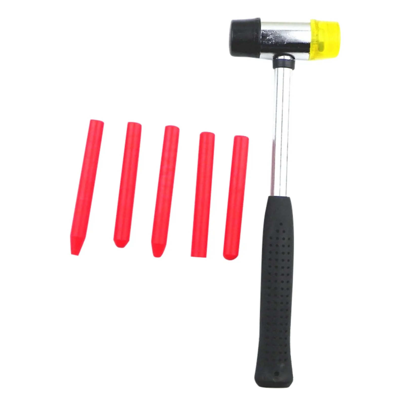 Car Pit Repair Tools 1pc Mini Rubber Hammer 5pcs Concave Leveling