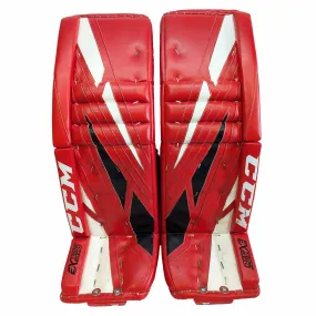 CCM Extreme Flex 4 - Used NCAA Pro Stock Senior Goalie Pads (Red/Black/White)
