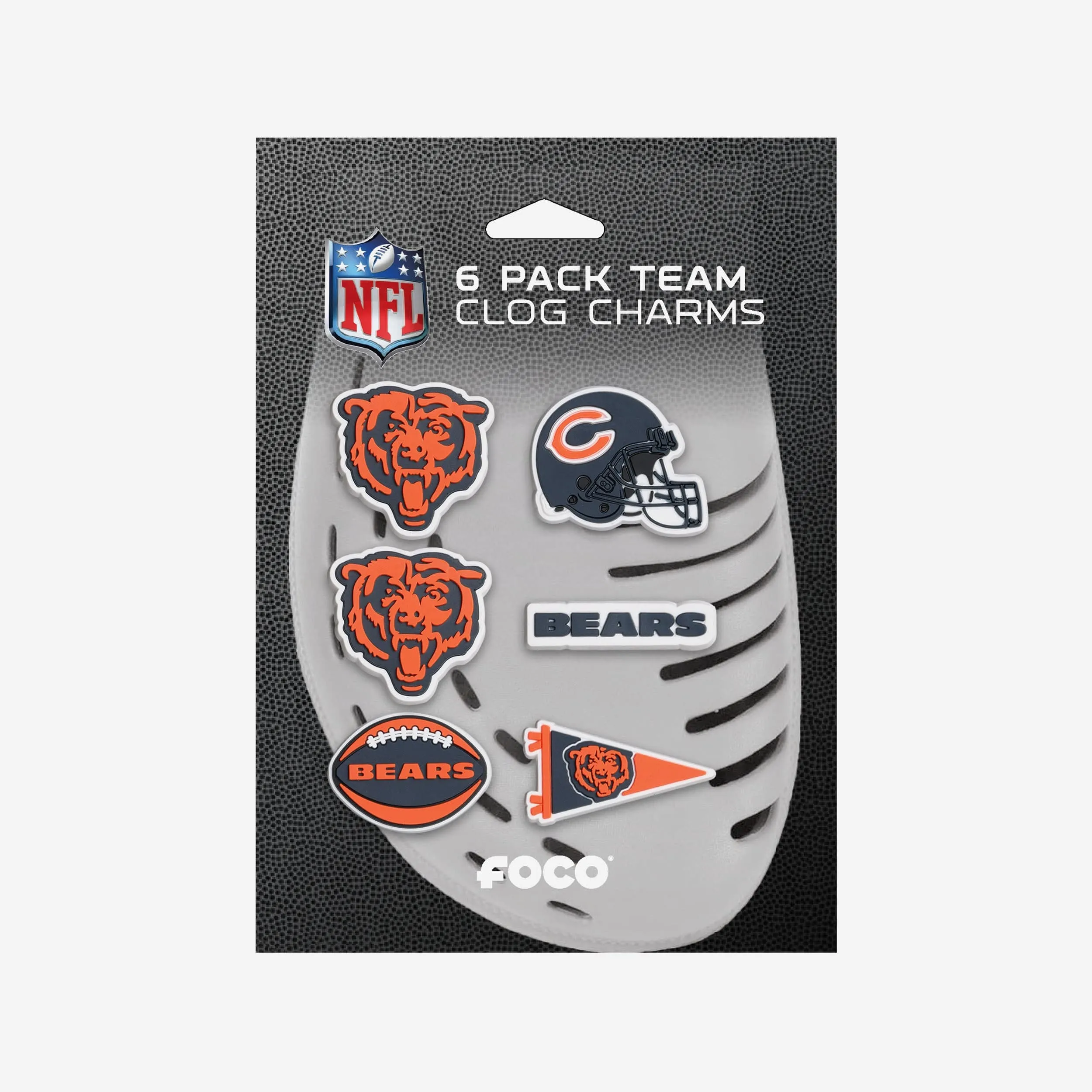 Chicago Bears 6 Pack Team Clog Charms