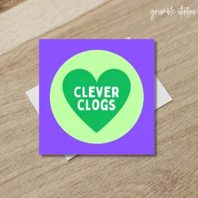 Clever Clogs Congratulations Card