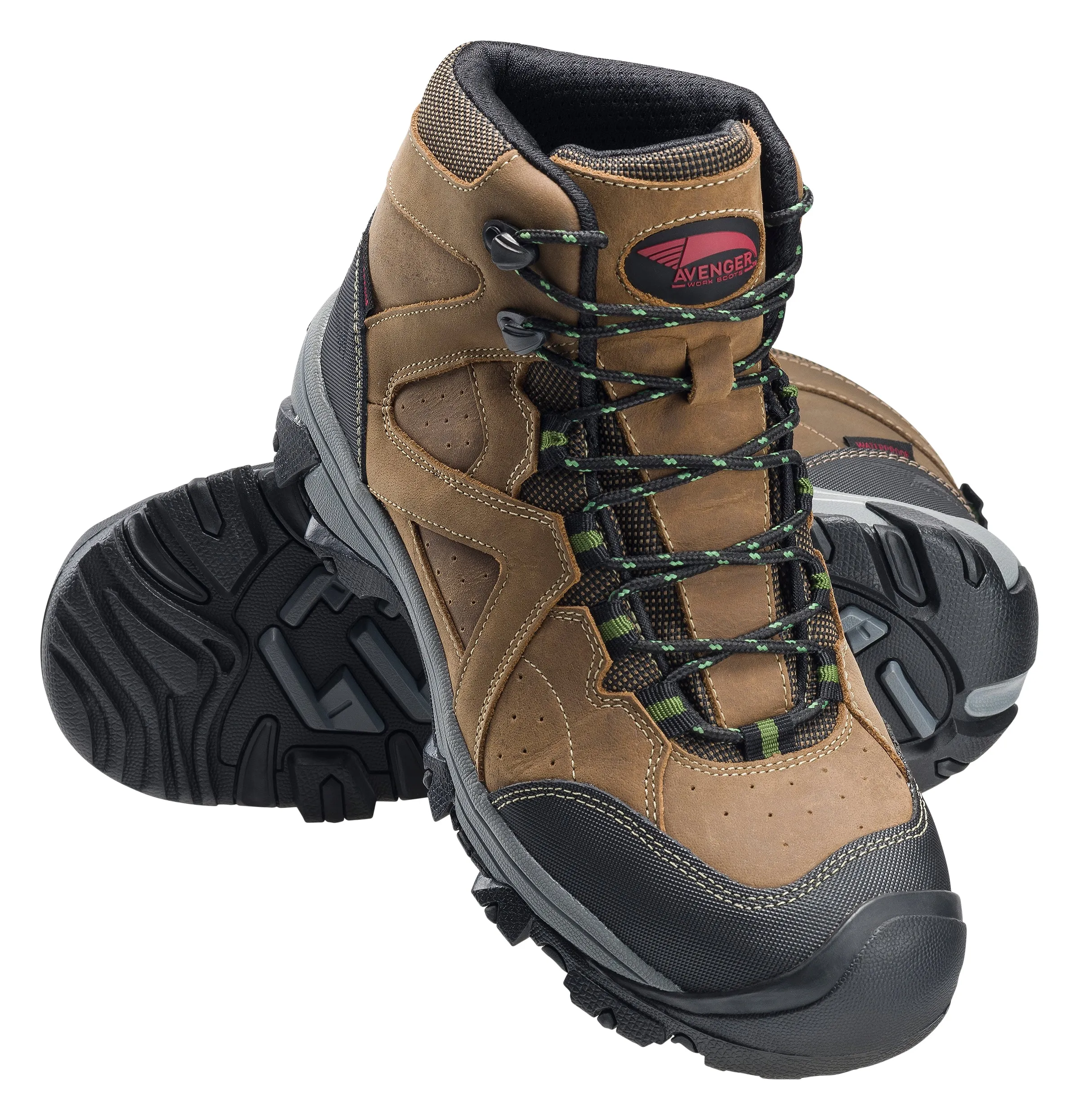Crosscut Brown Steel Toe EH PR WP 6" Work Boot