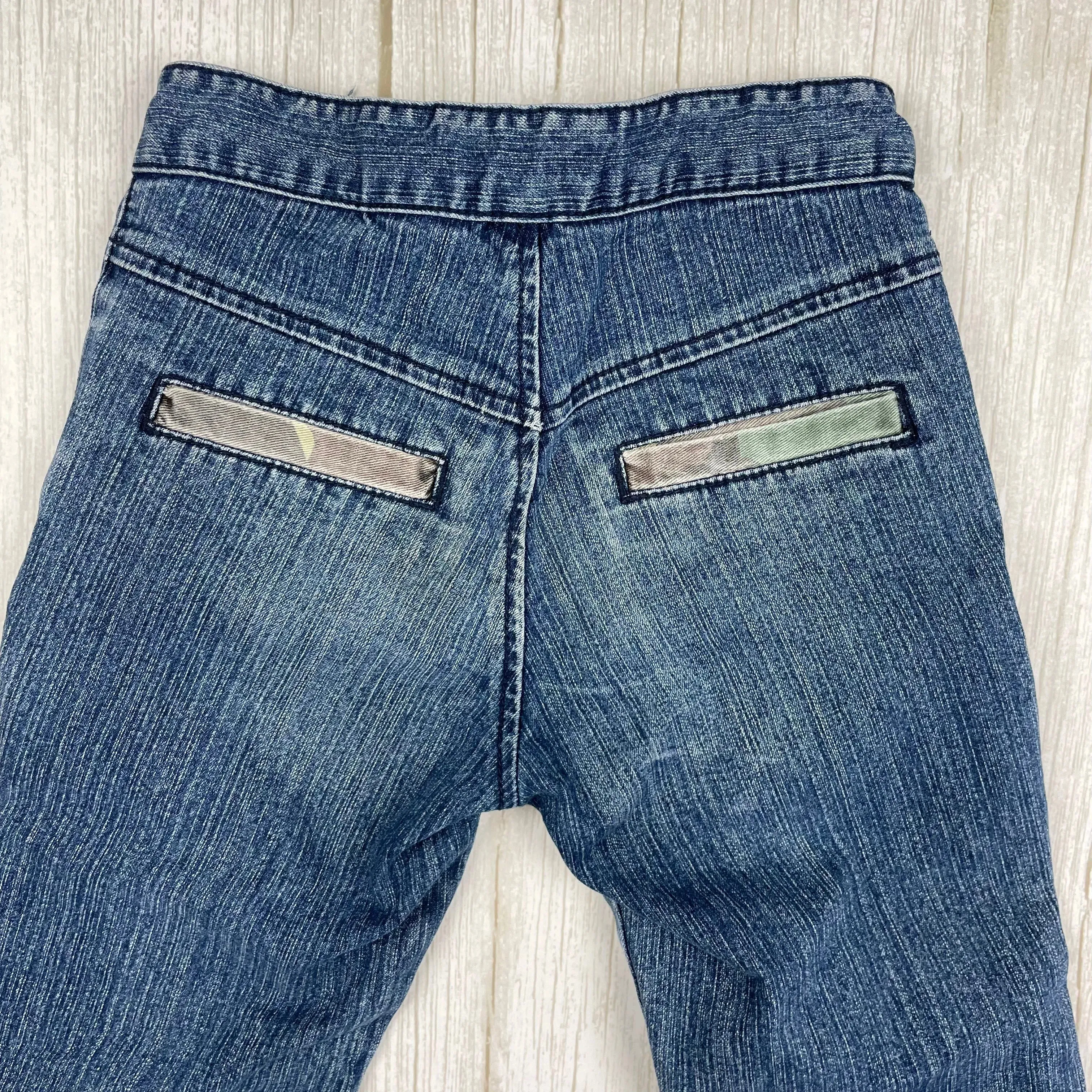Guess Panelled Front Boot Flare Girls Jeans - Size 4Y
