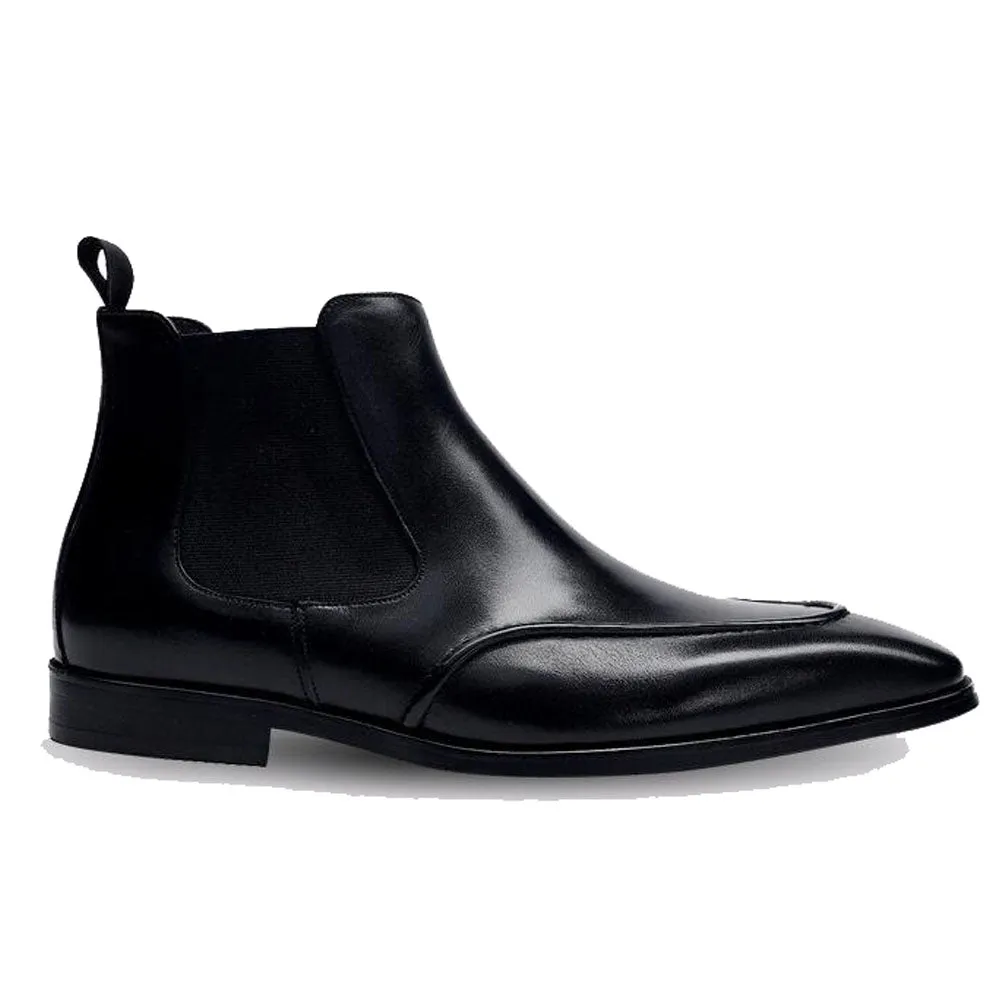 Hector Black Slip-on Chelsea Boot
