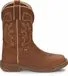 JUSTIN WK4330 WORK BOOT RUSTIC TAN WATERPROOF