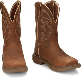 JUSTIN WK4330 WORK BOOT RUSTIC TAN WATERPROOF