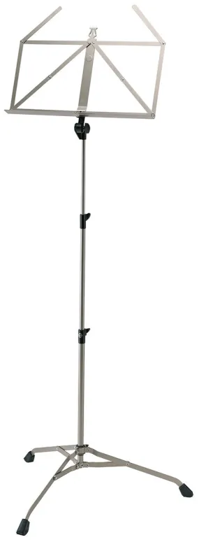 K And M Heavy Duty Music Stand Nickel 3 Part Telescopic Construction Braced Legs