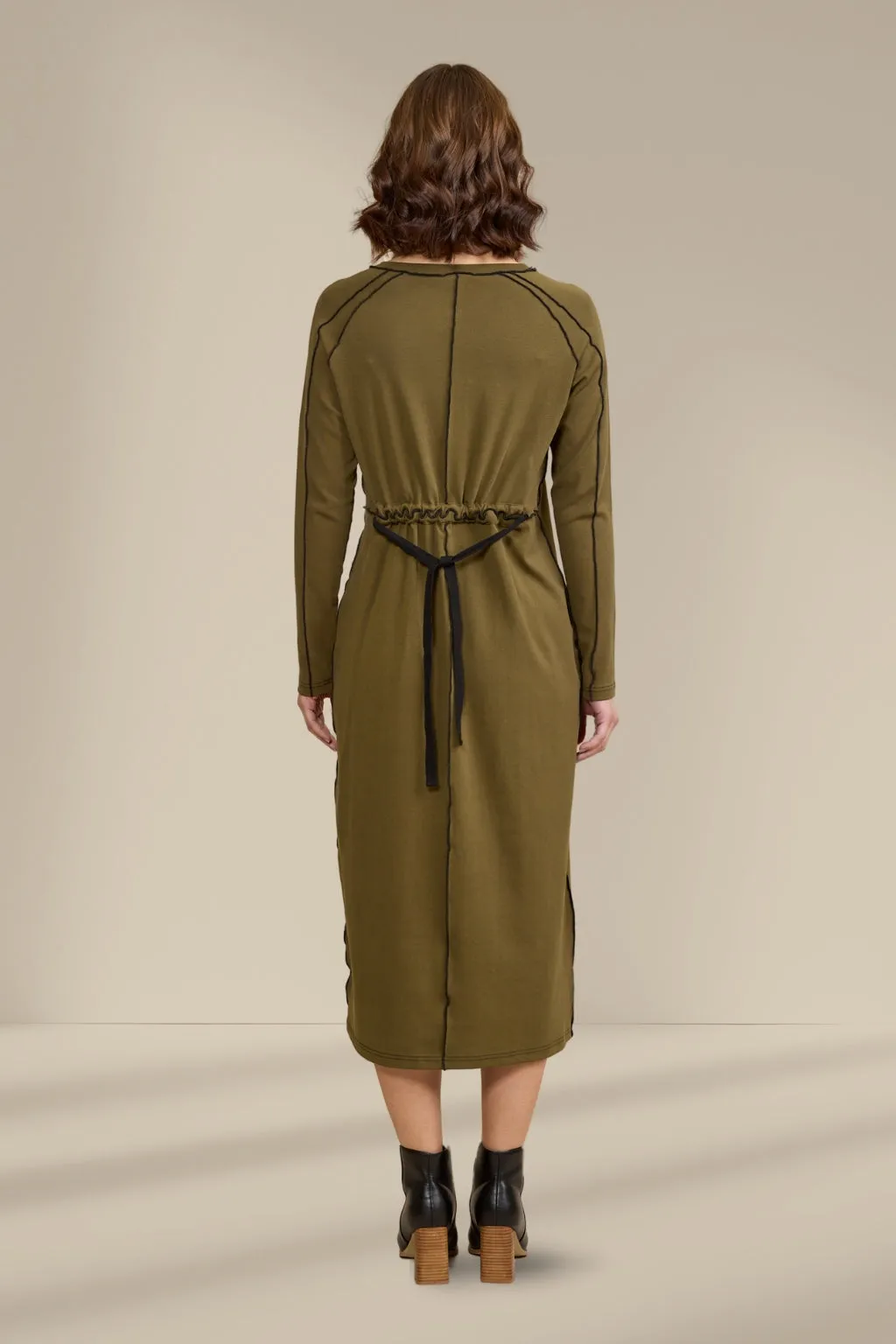 Knewe Alex Dress Olive Black