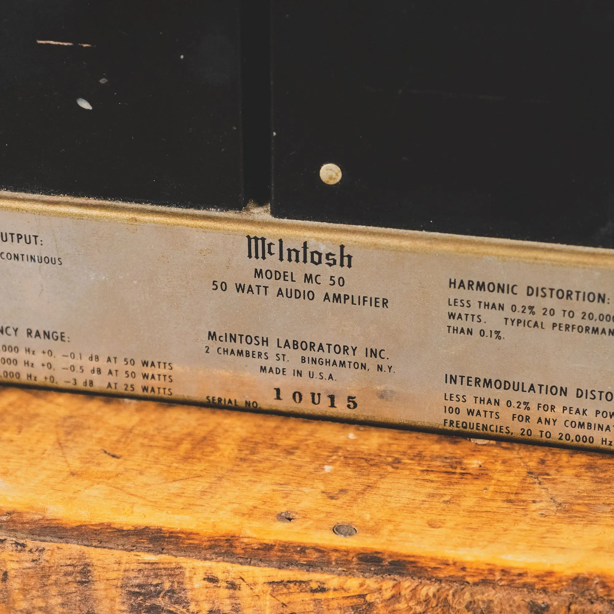 Mcintosh 1970s 50 Power Amplifier - Used