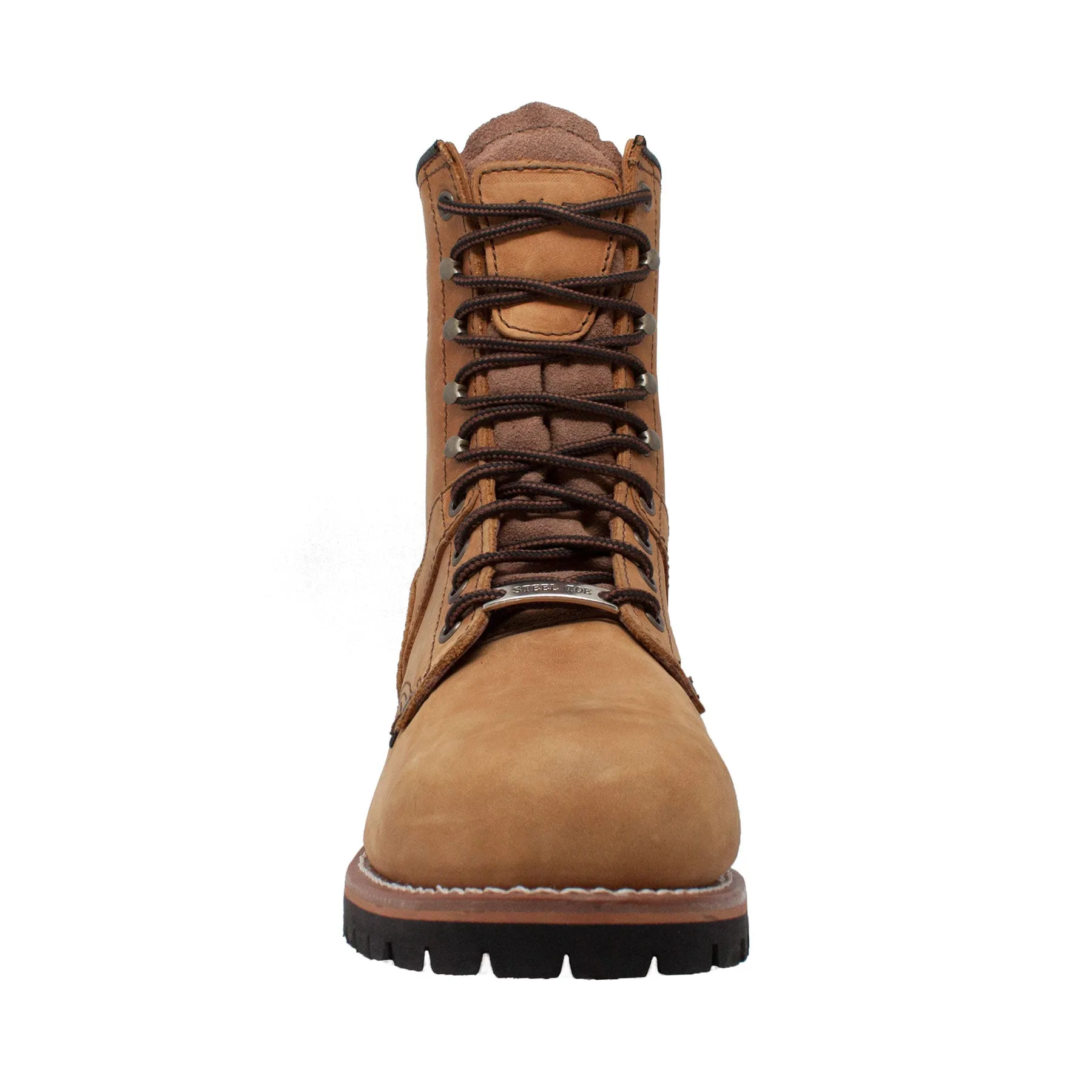 Men's 9" Brown Waterproof Steel Toe Logger - 1740WP