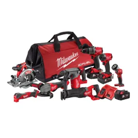 Milwaukee M18FPP8A3503B 8 Piece 18V 5.0Ah Cordless Brushless GEN 4 Combo Kit