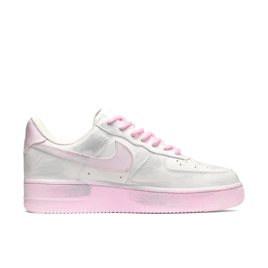 Pink Sticker Font Custom Air Force 1