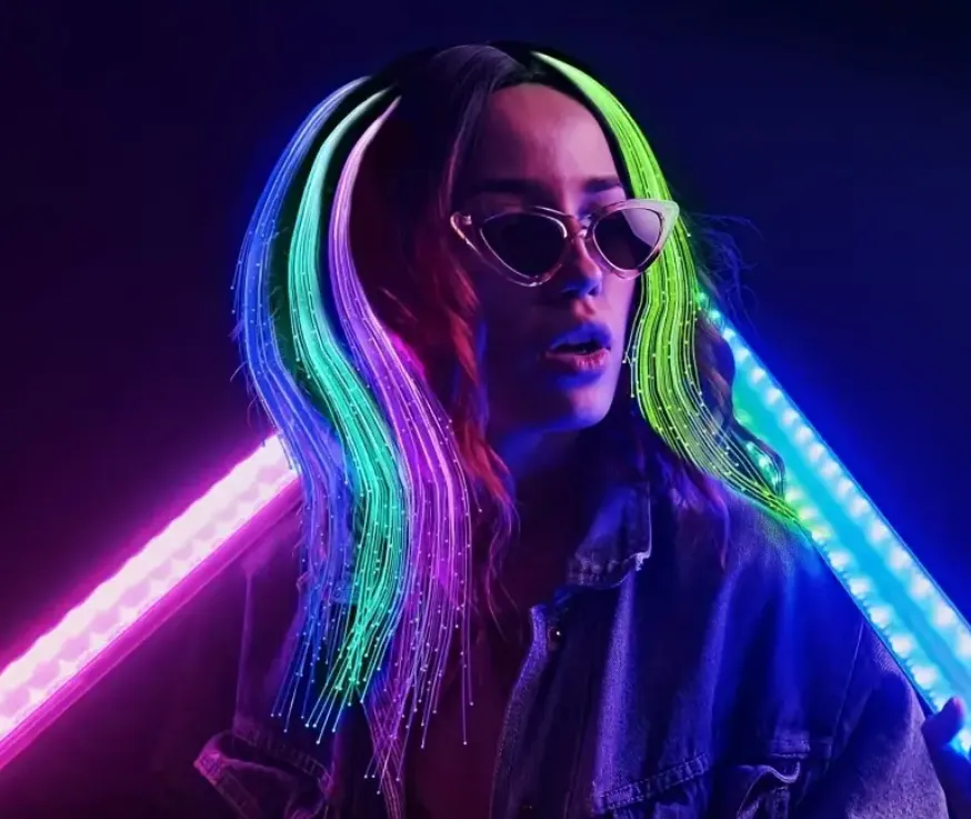 RadiantGlow LED Hair Light Clips