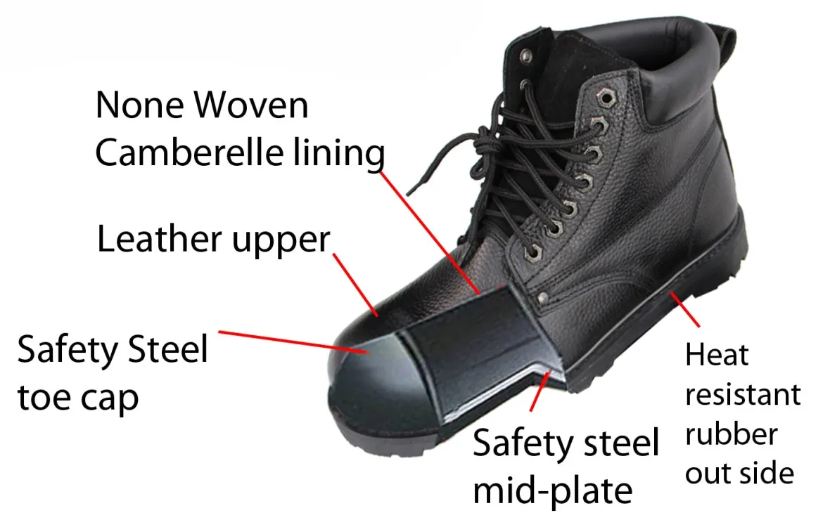 Ryno Gear 6" Steel-Toed Boot (Black)