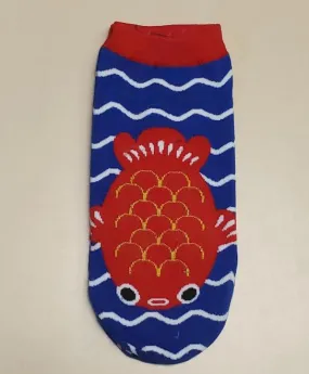 SF1022 Royal Blue Goldfish Socks