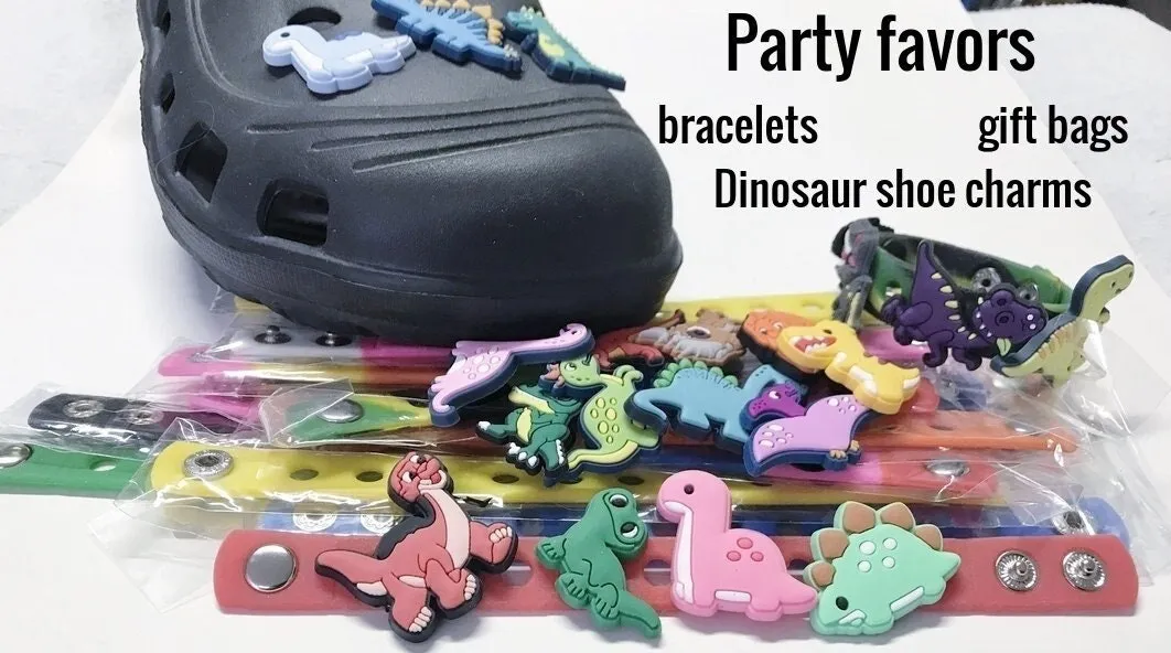 Shoe charms dinosaur, prehistoric