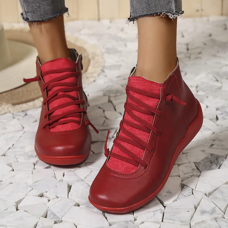 Women's Comfortable Vintage Arch Support Ankle Boots